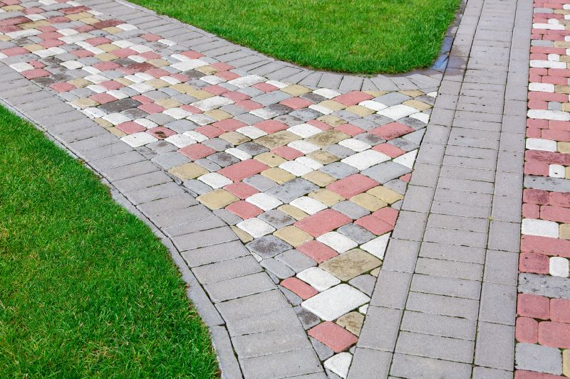 Patterned Paver Walkway